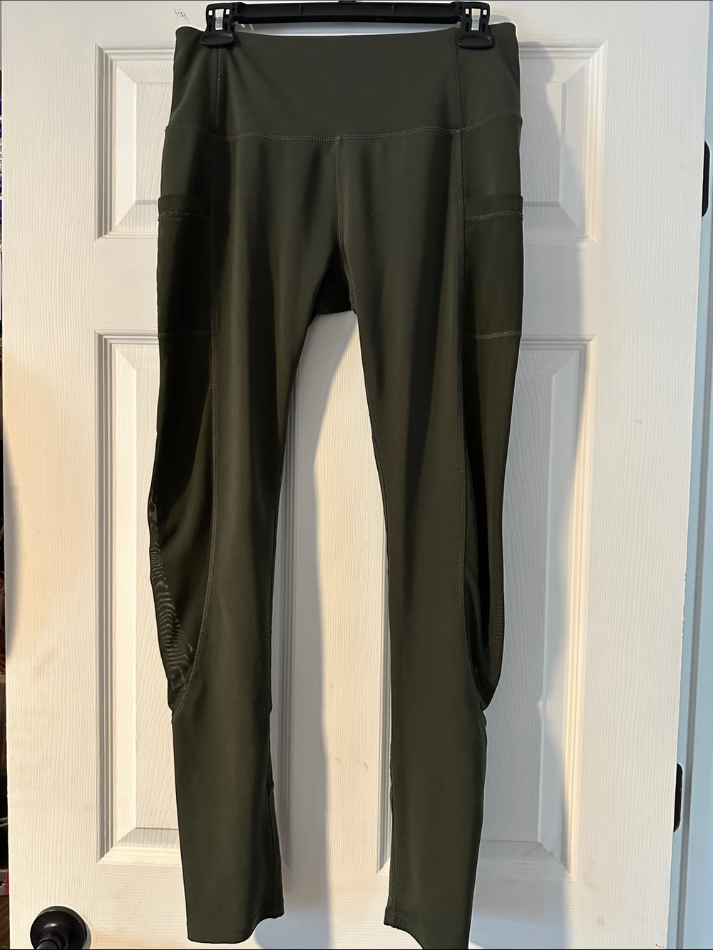 High-Waist Olive Green Active Leggings